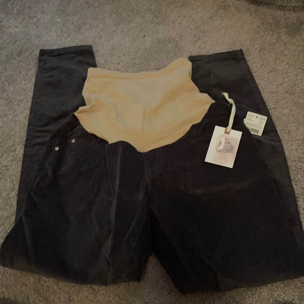 Jessica Simpson maternity pants - grey corduroy